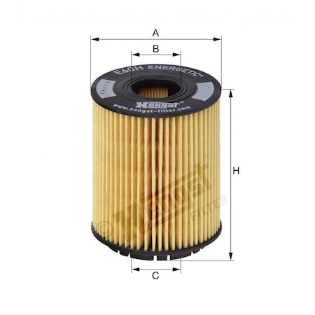Hengst Oil Filter, E60Hd110 E60HD110